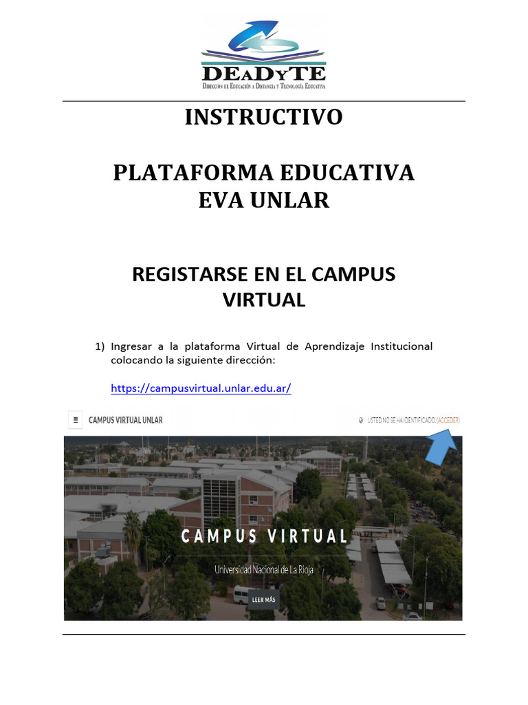 Tutorial 1. Registro en El Campus Virtual | PDF | Metodos de ...