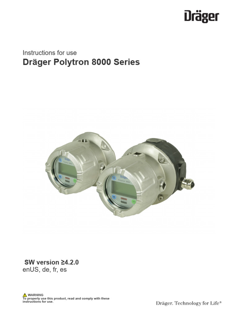 Dräger Polytron 8000 Series User Guide | PDF