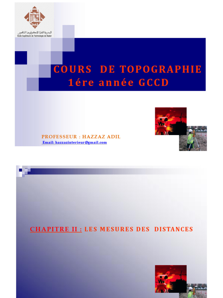 Mesures de Distances en Topographie | PDF | Calibrage | Topographie