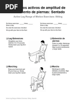 Seated Leg Range of Motion Exercises | PDF
