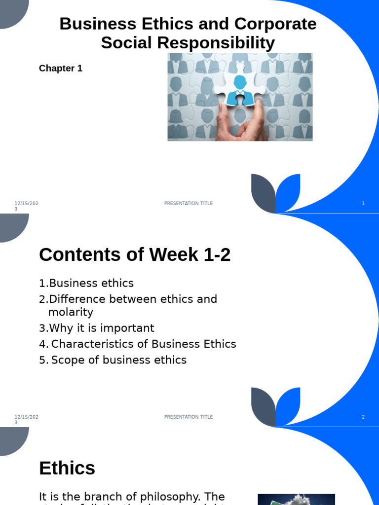 Business Ethics and Corporate Responsibility | PDF | Business Ethics ...