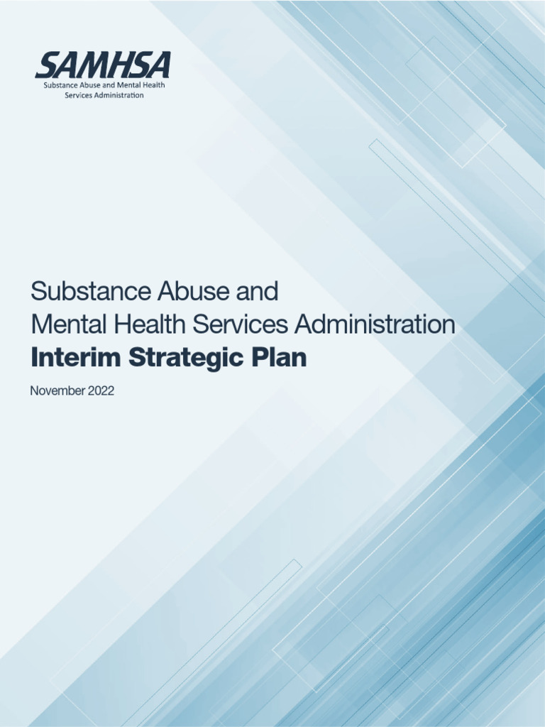Samhsa Interim Strategic Plan | PDF | Mental Health | Psychological Trauma