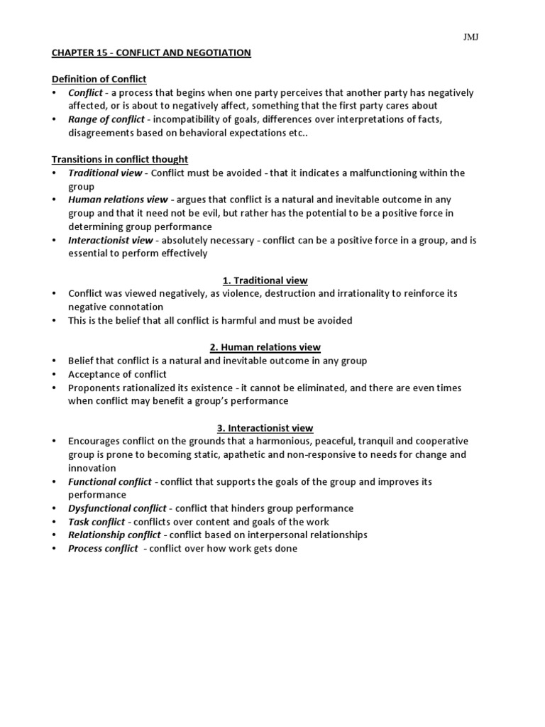 Understanding Conflict and Negotiation Dynamics | PDF
