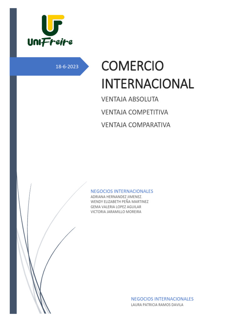 Ventajas del Comercio Internacional | PDF | El comercio internacional ...