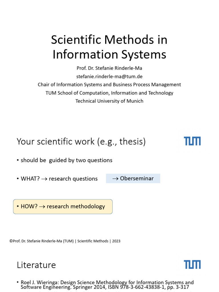 Design Science Research in Information Systems | PDF | Systematic ...