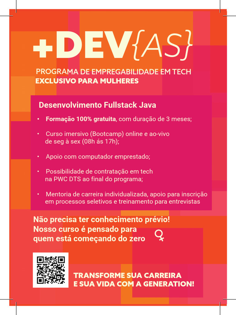 Bootcamp Gratuito de Fullstack Java para Mulheres | PDF