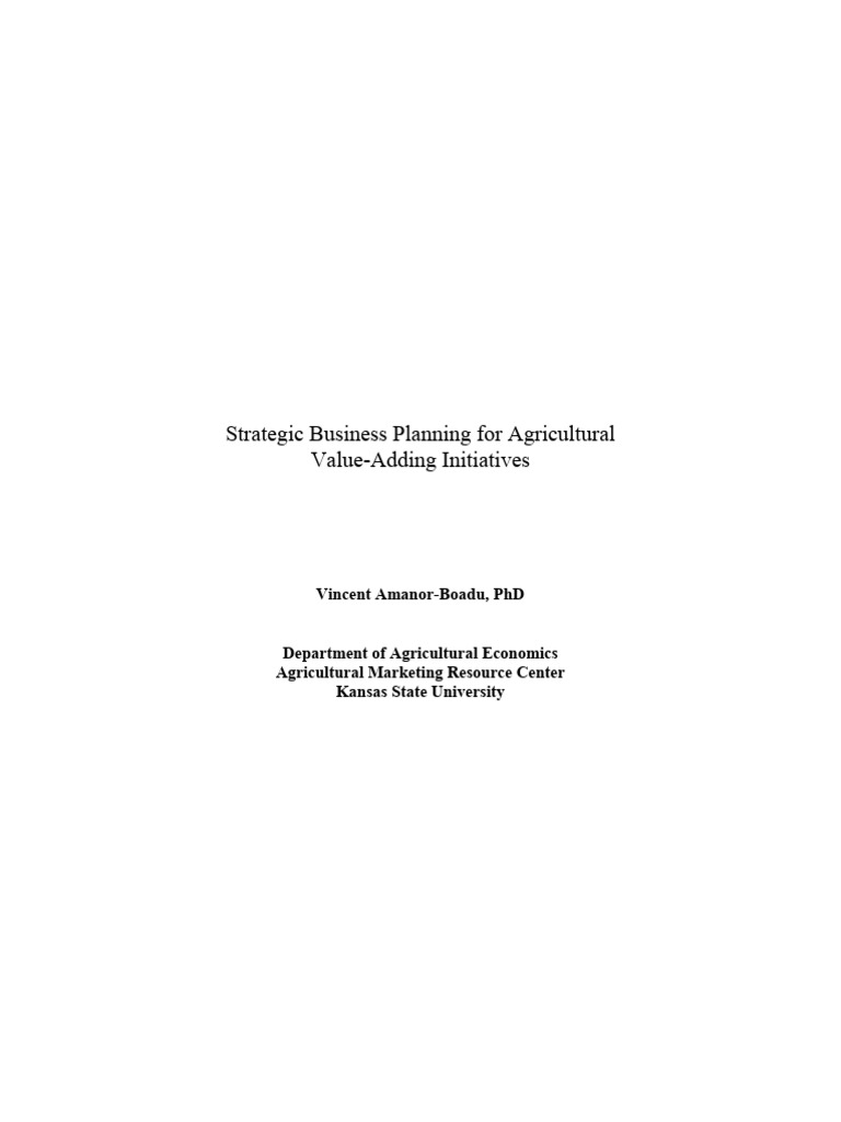 Strategic Business Planning | PDF | Organizational Structure | Governance