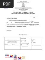 CS Form No. 211 Revised 2025 - Medical Certificate | PDF | Health Care ...