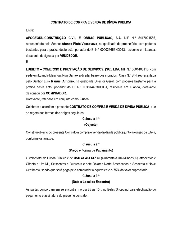 Contrato de Compra e Venda | PDF, image size:768x1024