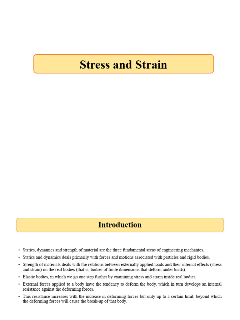 Stress Strain 1 | PDF | Stress (Mechanics) | Deformation (Engineering)