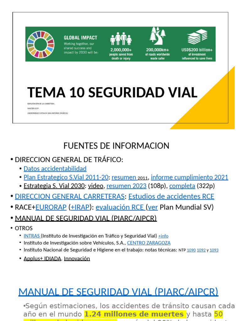 Estrategia de Seguridad Vial 2030 en España | PDF | Accidente de ...