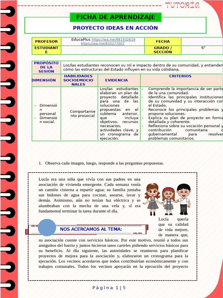 Planificación de Proyectos Comunitarios | PDF | Planificación | Cognición