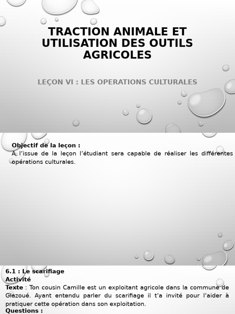 Techniques culturales et impact sur le sol | PDF | Charrue | Agriculture