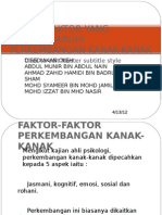 Tajuk 3 - Faktor-Faktor Yang Mempengaruhi Perkembangan Kanak-Kanak - Munir, Zahid, Syameer, Izzat