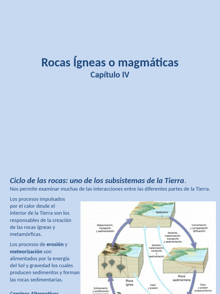 Formación y Tipos de Rocas Ígneas | PDF | Magma | Roca ígnea