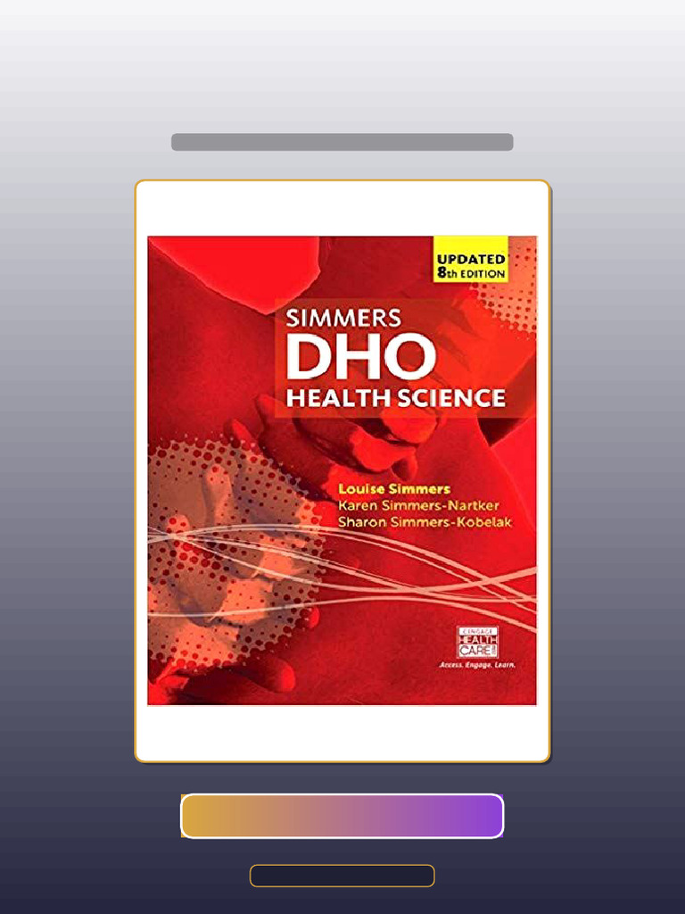 DHO Health Science Updated 8th Edition Unlocked Test Bank PDF