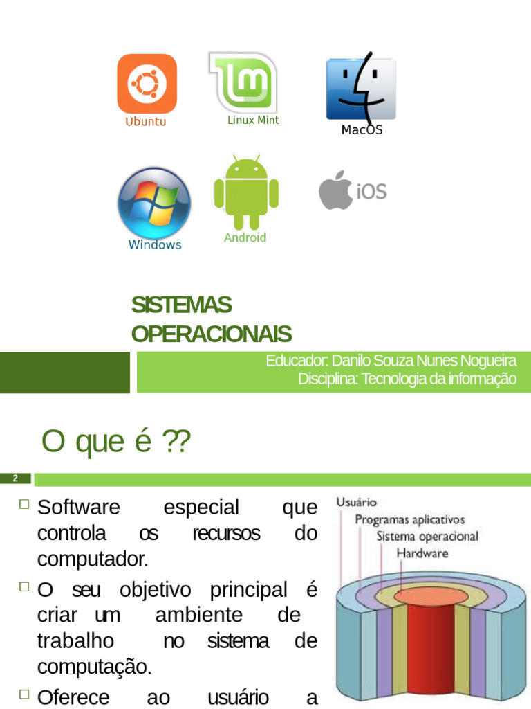 Aula 09 - Sistemas Operacionais | PDF | Kernel (sistema operacional ...
