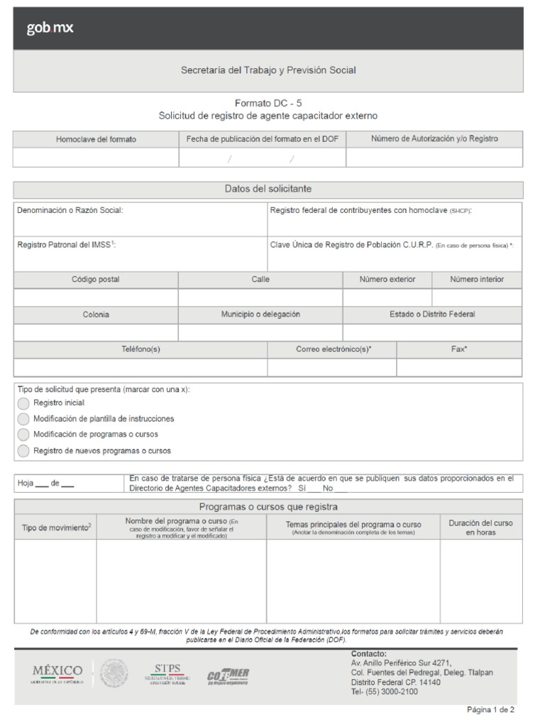 Formato DC 5 | PDF