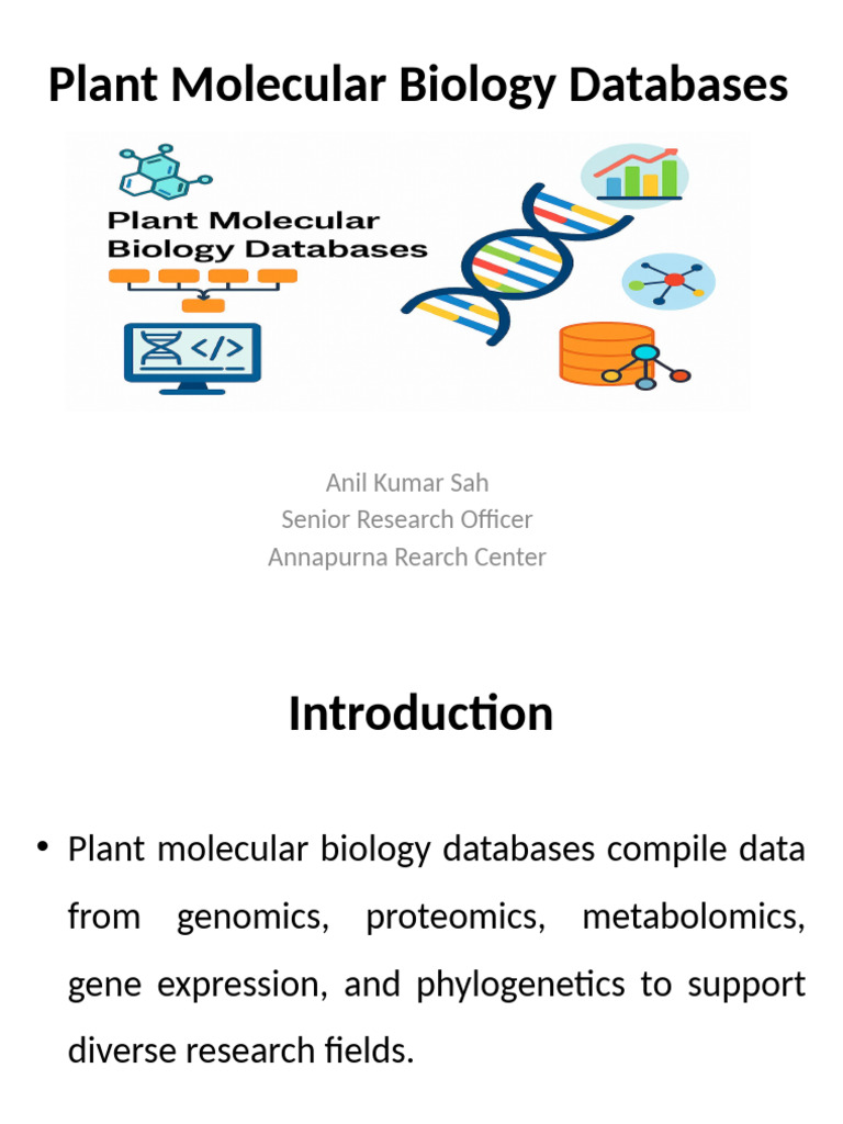 Comprehensive Plant Molecular Biology Databases | PDF