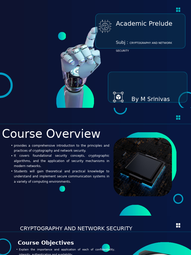 Cryptography and Network Security Course | PDF | Cryptography | Public ...