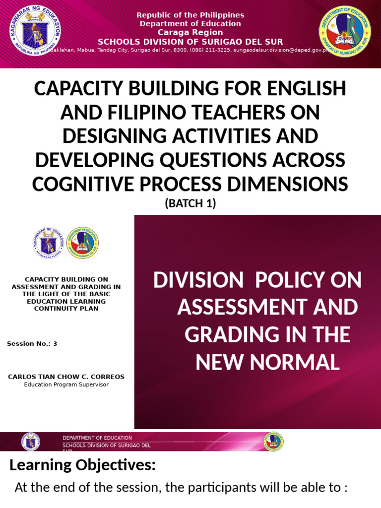 Capacity Building for Teachers in Assessment | PDF | Educational ...