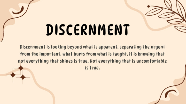 Understanding Discernment and Truth | PDF