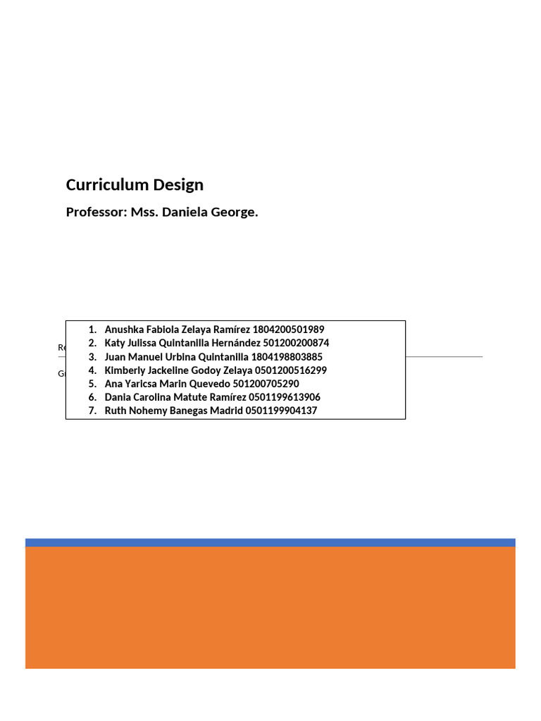 Curriculum Principles Reflection Guide | PDF | Curriculum | Learning