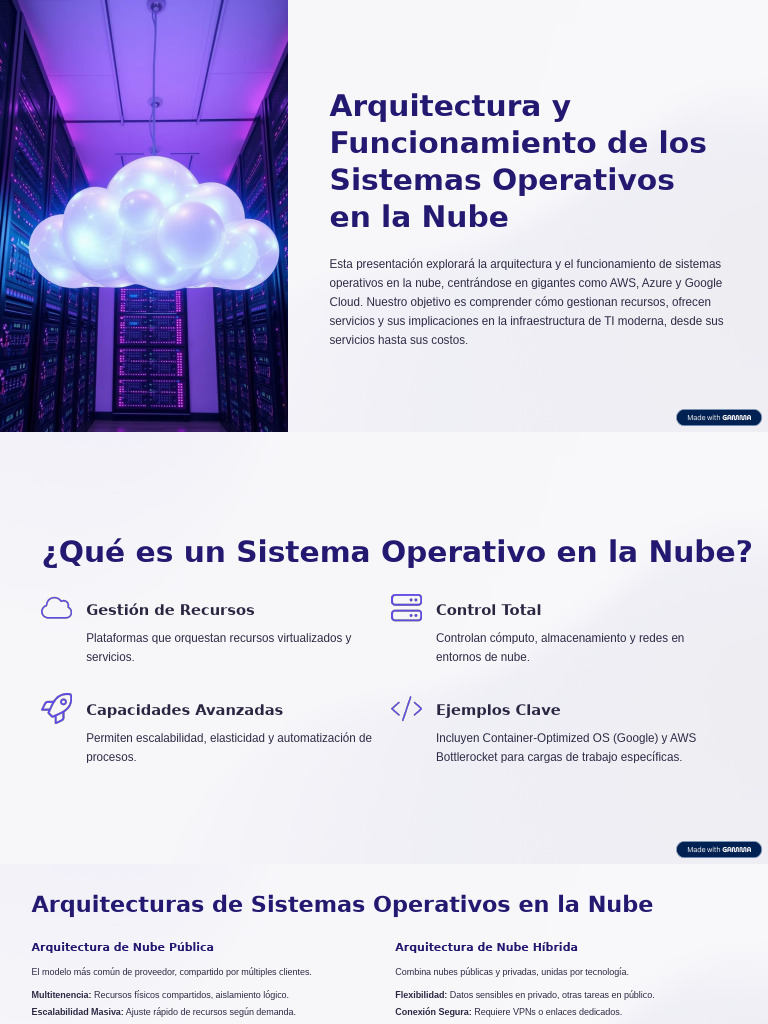Final Diapositivas | PDF | Computación en la nube | Servicios web de Amazon
