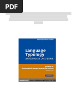 Ebook) Language Typology and Syntactic Description, Volume