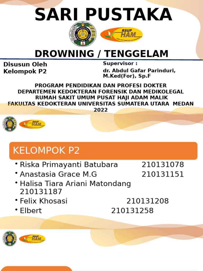 Sari Pustaka Drowning Kelompok p2 | PDF