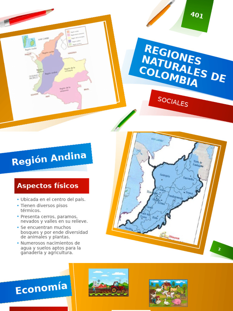 Regiones Naturales de Colombia: Cultura y Economía | PDF | Colombia