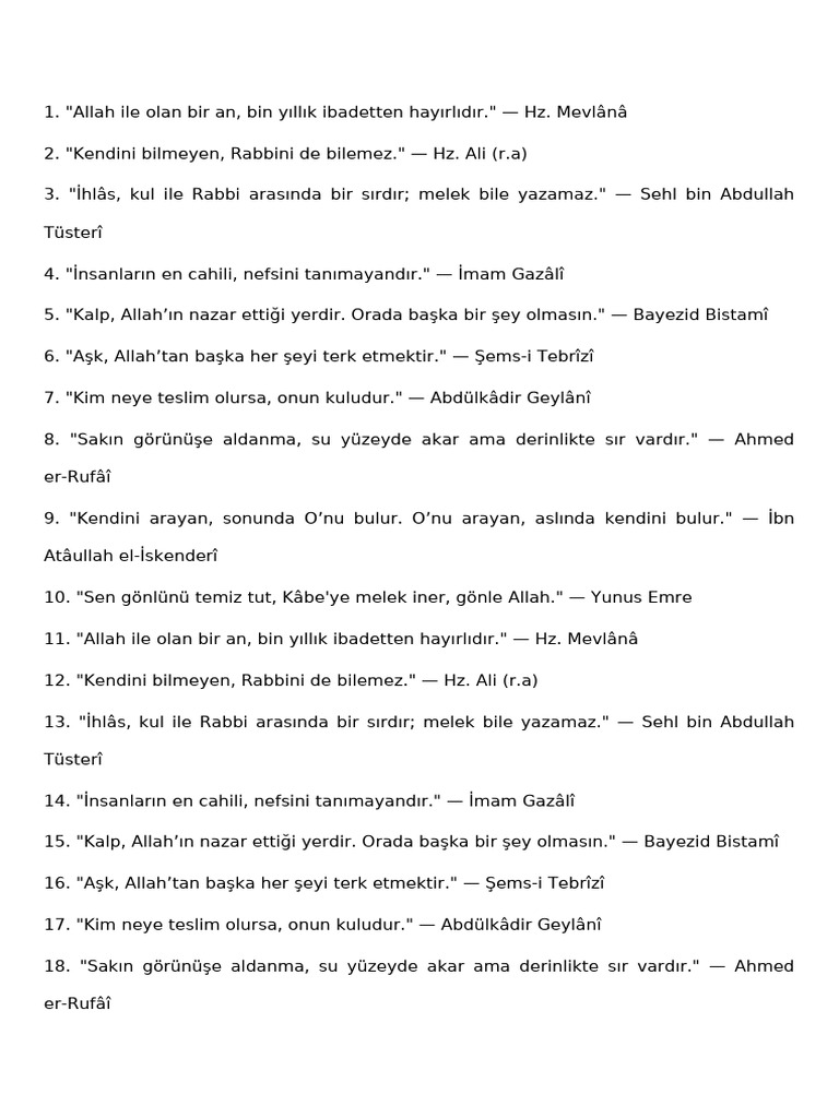 70 Sufi Sozu | PDF