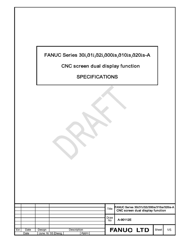 FANUC CNC Dual Screen Display Function | PDF | Input/Output | Personal ...