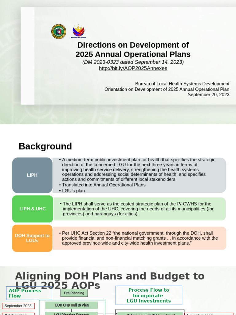 2025 AOP Development Guidelines | PDF | Budget