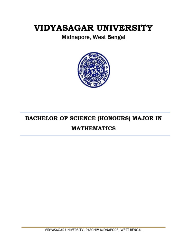 B.Sc. Mathematics Honours Syllabus 2023 | PDF | Group (Mathematics ...