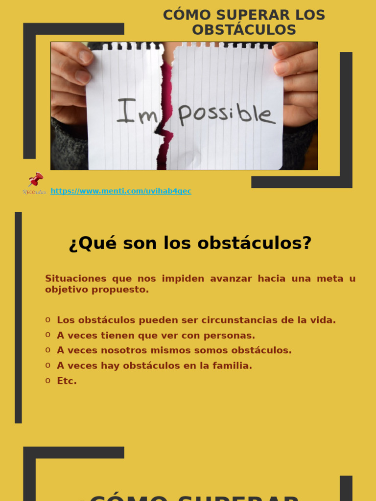 Cómo Superar Obstáculos Efectivamente | PDF