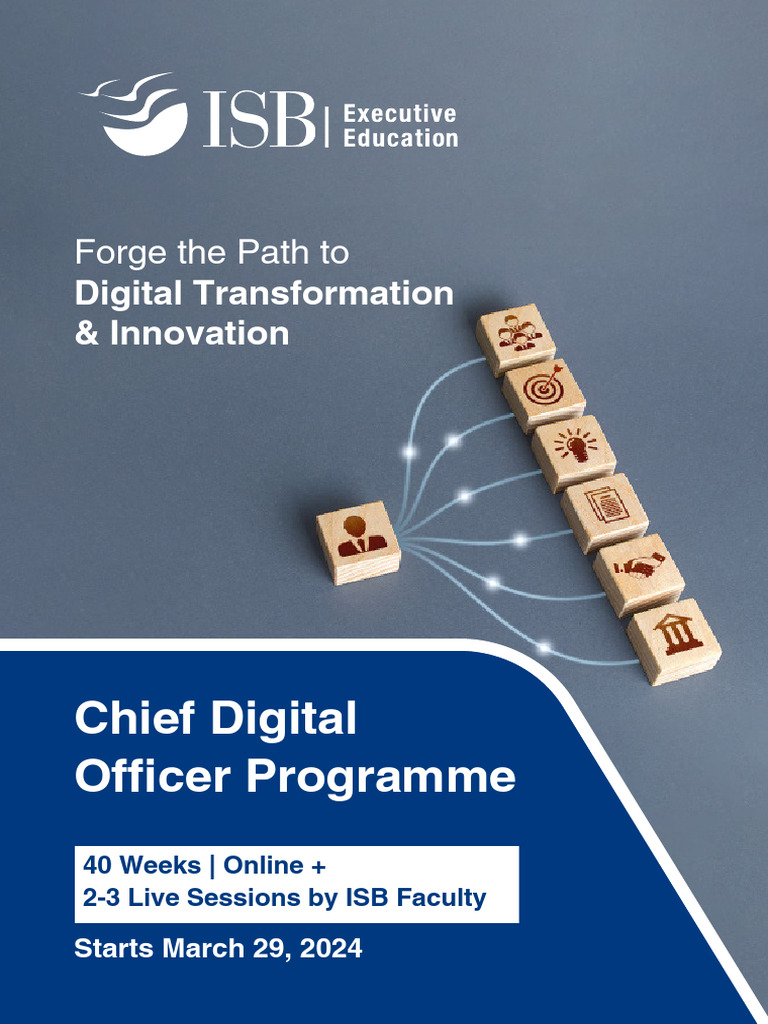 ISB Chief Digital Officer Programme | PDF | Innovation | Artificial ...