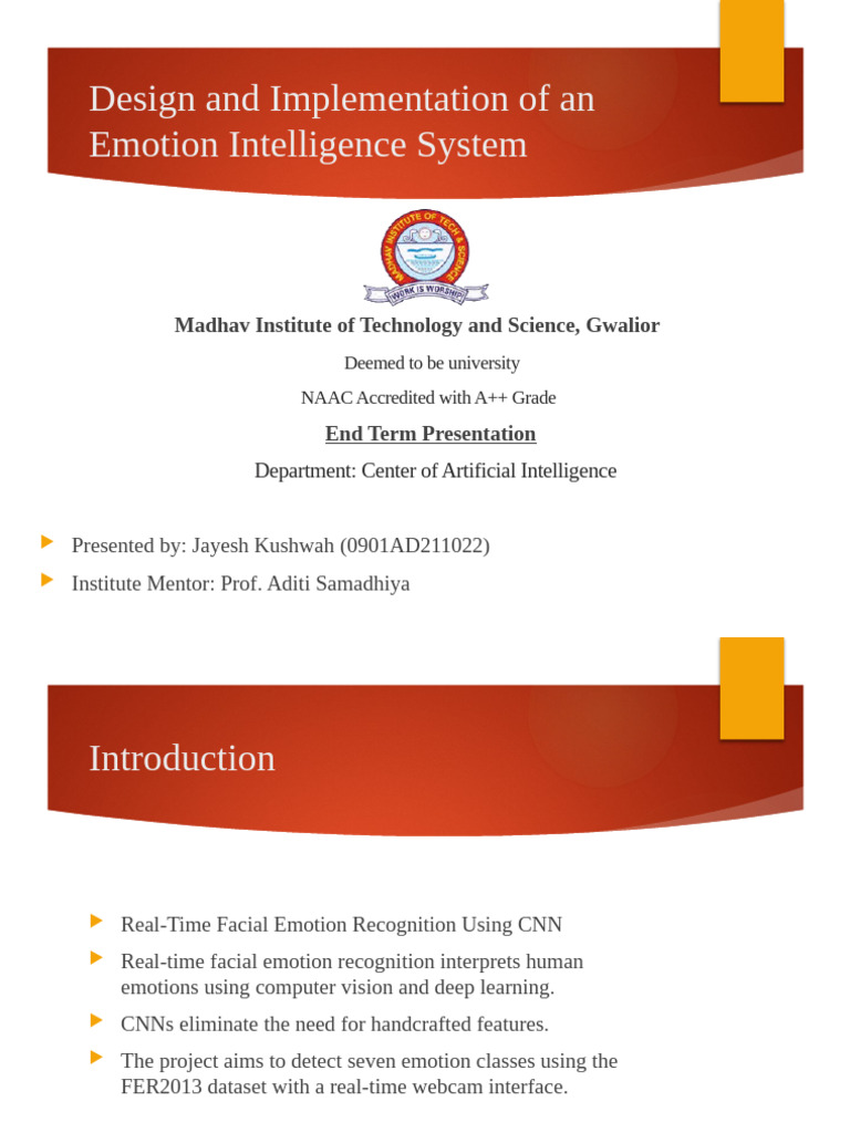 Real-Time Facial Emotion Recognition System | PDF