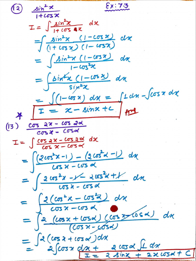 Ex-7.3 Q 12 To24 | PDF