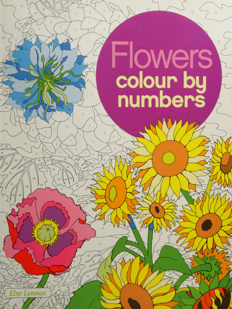 Flower Colouring by Numbers Guide | PDF