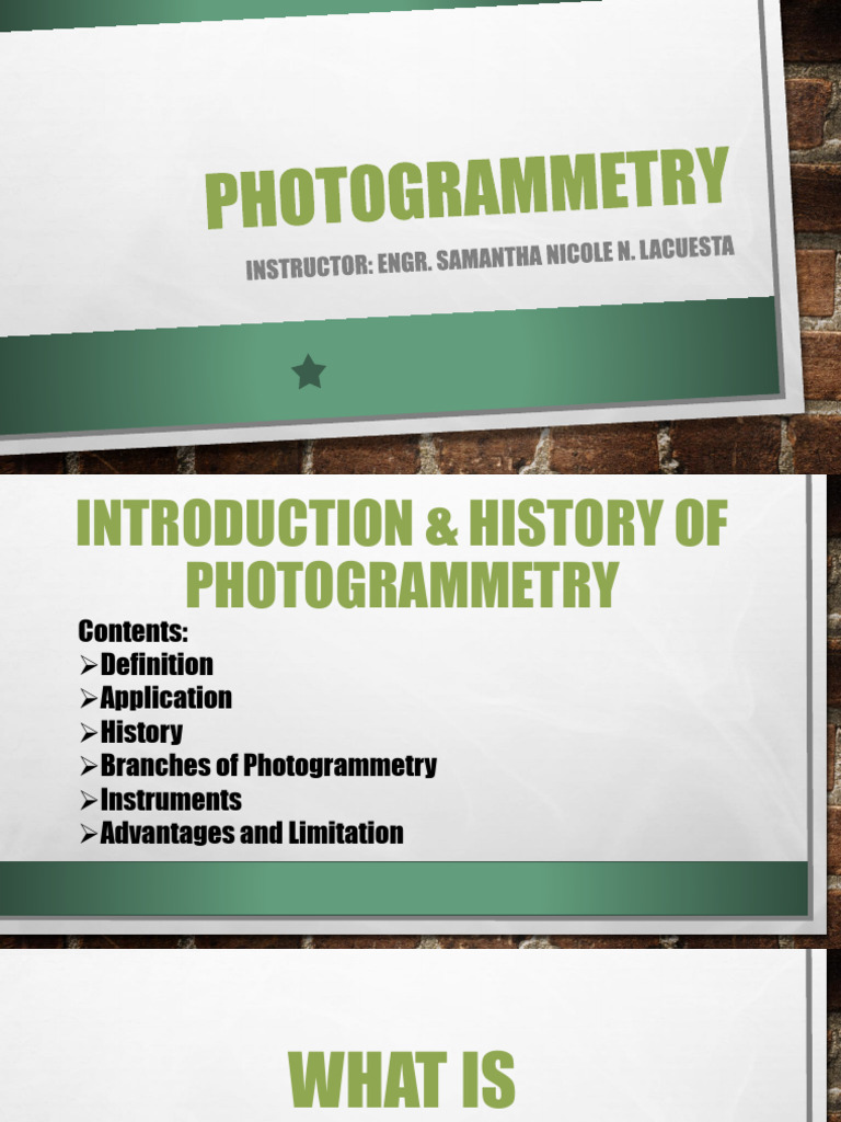 Introduction to Photogrammetry Basics | PDF | Topography | Geographic ...