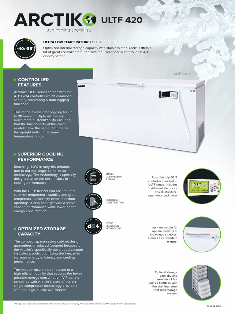 Ultra Low Temperature Chest Freezer | PDF | Refrigerator | Manufactured ...