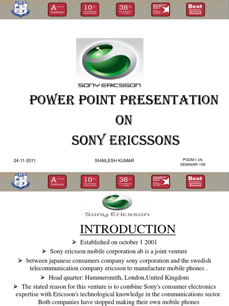 Sony ericsson merger picture