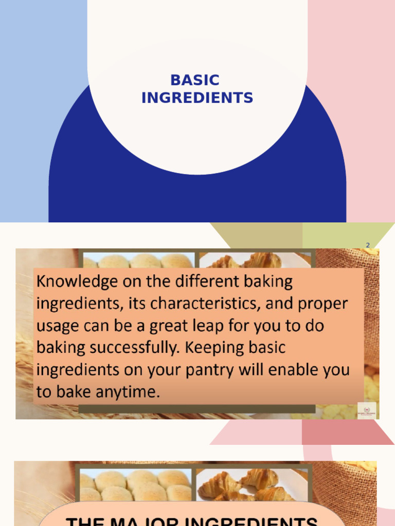 Bread and Pastry Production PPT LESSON 2 | PDF
