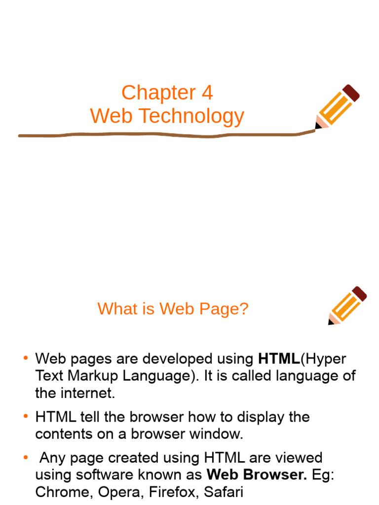 Chapter 4 Web Technology | PDF | World Wide Web | Internet & Web