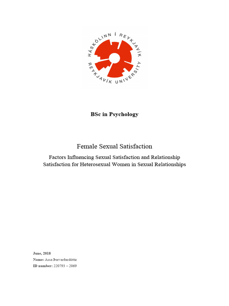 Factors Affecting Female Sexual Satisfaction | PDF | Orgasm | Human ...