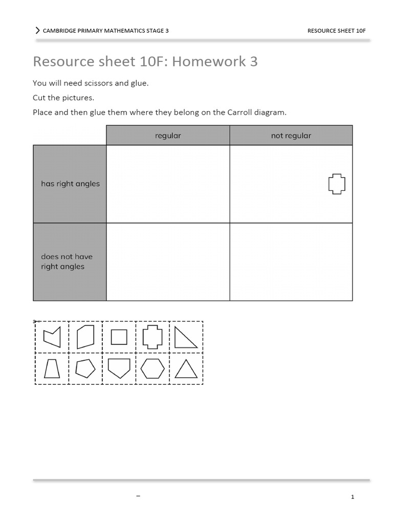Homework Activity for Stage 3 Math | PDF