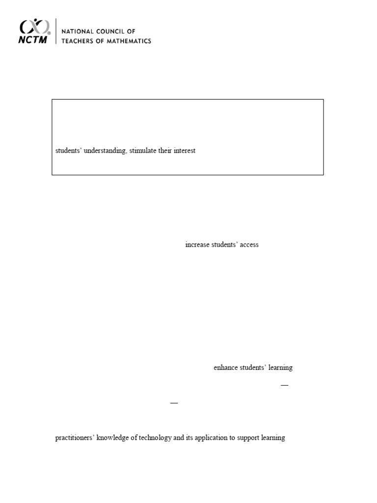 4-Technology in Teaching and Learning Mathematics | PDF | National ...