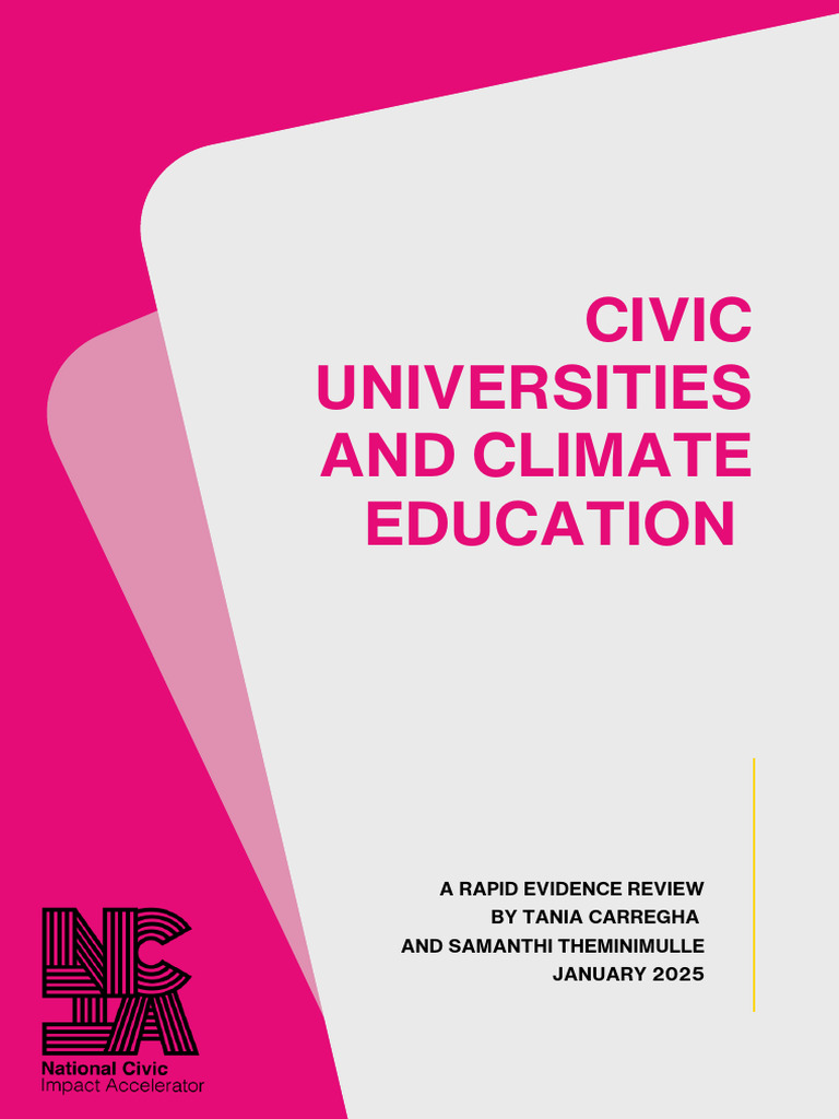 Civic Universities and Climate Education Review | PDF | Sustainability