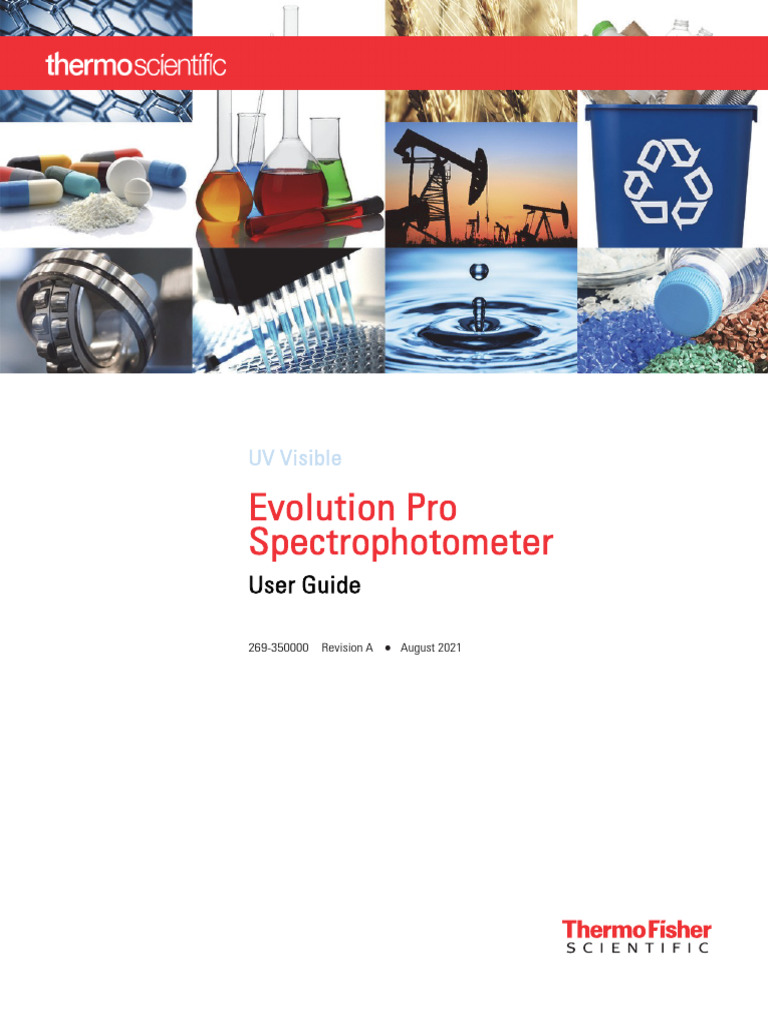 Evolution Pro Spectrophotometer Guide | PDF | Spectrophotometry